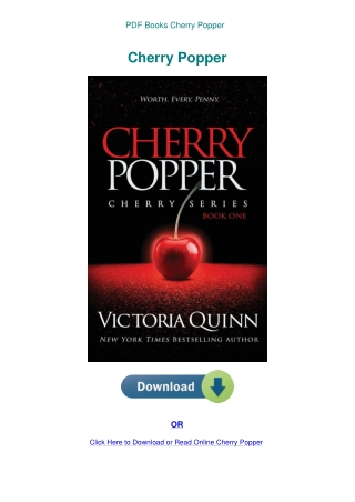 PDF Books Cherry Popper