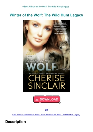 eBook Winter of the Wolf The Wild Hunt Legacy