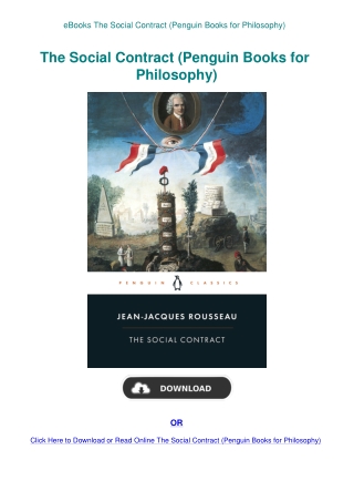 eBooks The Social Contract (Penguin Books for Philosophy)