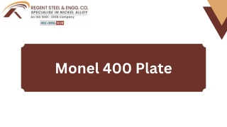 Monel 400 Plate