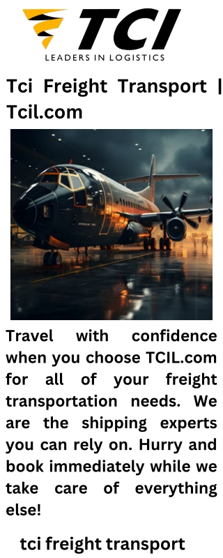 Tci Freight Transport  Tcil.com