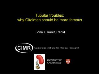 Tubular troubles: why Gitelman should be more famous Fiona E Karet Frankl