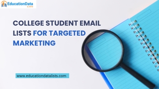 College Student Email Lists for Targeted Marketing