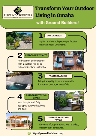 Transform Your Outdoor Living in Omaha with Ground Builders!