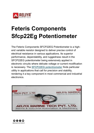 Feteris Components Sfcp22Eg Potentiometer (1)