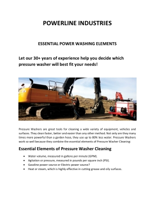Benefits & Tips of Trailer Mounted Pressure Washer | Powerline Industries
