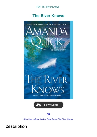 PDF The River Knows