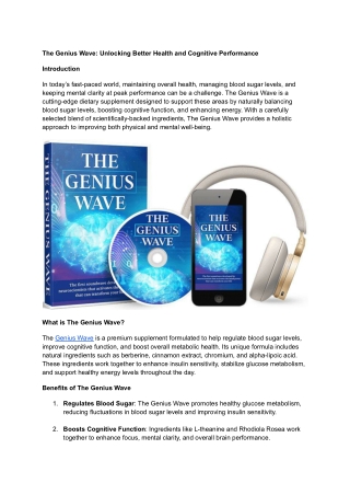 The Genius Wave