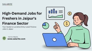 High-Demand Jobs for Freshers in Jaipur's Finance Sector