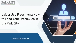 Jaipur Job Placement How to Land Your Dream Job in the Pink City