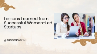 Lessons Learned from Successful Women-Led Startups