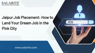 Jaipur Job Placement How to Land Your Dream Job in the Pink City