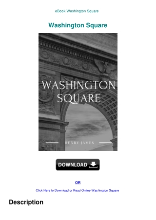 eBook Washington Square