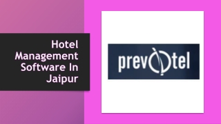 Hotel management software in Jaipur