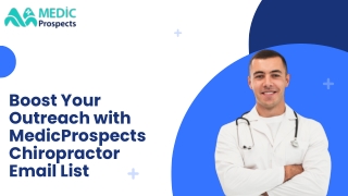 Get easy access to certified chiropractors worldwide with our email list to enha