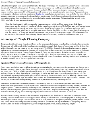 Cleaning Up Solutions Sacramento Region