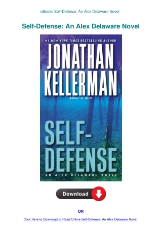 eBooks Self-Defense An Alex Delaware Novel