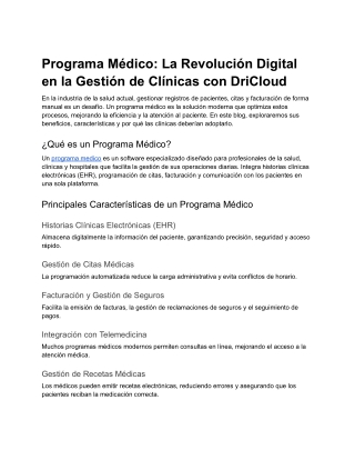 Programa Médico