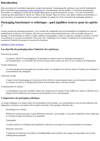 Packaging fonctionnel vs esthétique : quel équilibre trouver pour les spirits ?