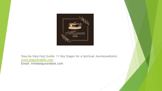 Step-by-Step Hajj Guide 11 Key Stages for a Spiritual Journey