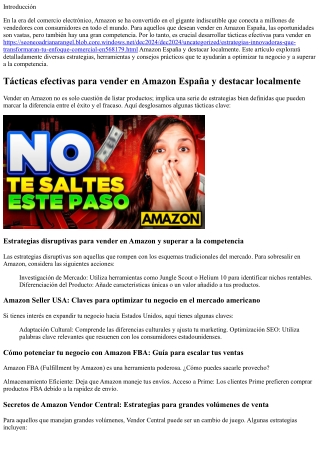 Tácticas efectivas para vender en Amazon España y destacar localmente