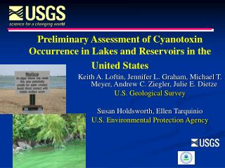 Preliminary Assessment of Cyanotoxin Occurrence in Lakes and Reservoirs in the United States