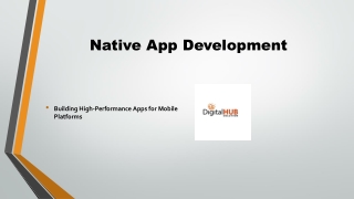 Native App Development | Build High-Performance Mobile Apps