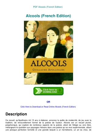 PDF Alcools (French Edition)