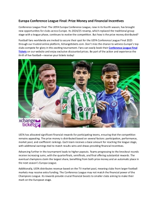 Europa Conference League Final Prize Money and Financial Incentives