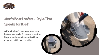 Men’s Boat Loafers – Style That Speaks for Itself