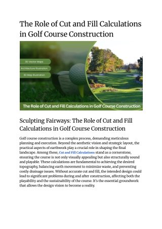 The Role of Cut and Fill Calculations in Golf Course Construction_offpage blog_Komal