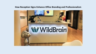 How Reception Signs Enhance Office Branding and Professionalism