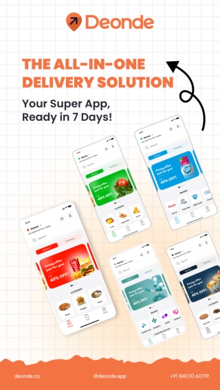 Launch Your All-in-One Delivery App in Just 7 Days!