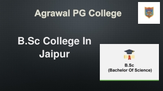 B.Sc College In Jaipur