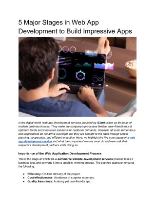 5 Major Stages in Web App Development to Build Impressive Apps (1)