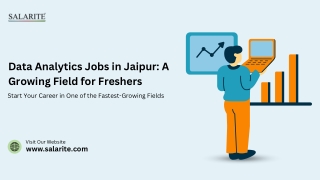 Data Analytics Jobs in Jaipur A Growing Field for Freshers