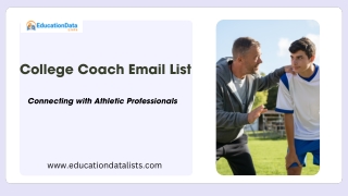 College Coach Email List-Connecting with Athletic Professionals