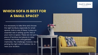 Which Sofa is Best for a Small Space