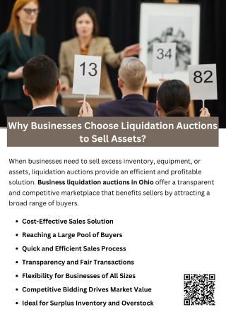 Why Businesses Choose Liquidation Auctions to Sell Assets?