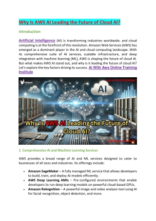 Ai With Aws Training  Ai With Aws Training Course in Chennai