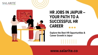 HR Jobs in Jaipur – Your Path to a Successful HR Career