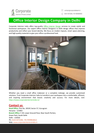 Office Interior Design