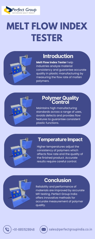 Melt Flow Index Tester
