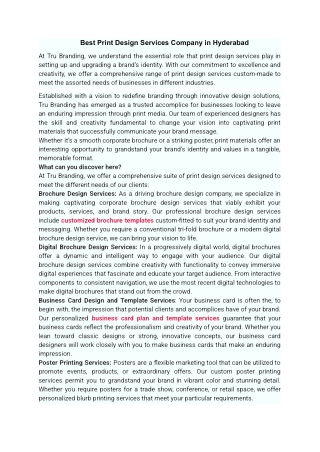 Best Print Design Services Company in Hyderabad