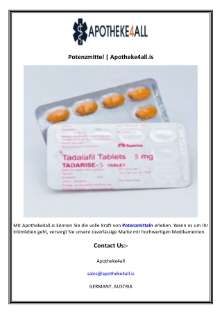 Potenzmittel  Apotheke4all.is