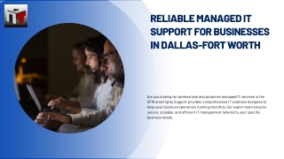 Reliable Managed IT Support for Businesses in Dallas-Fort Worth