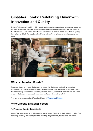 Smasher Foods