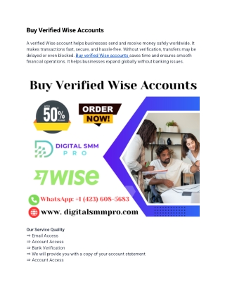 Top Web Site,, Verified Wise Accounts from USA