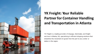 Drayage Brokers Savannah and Intermodal Drayage Savannah Services