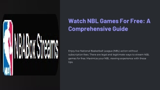 NBL Streaming Free